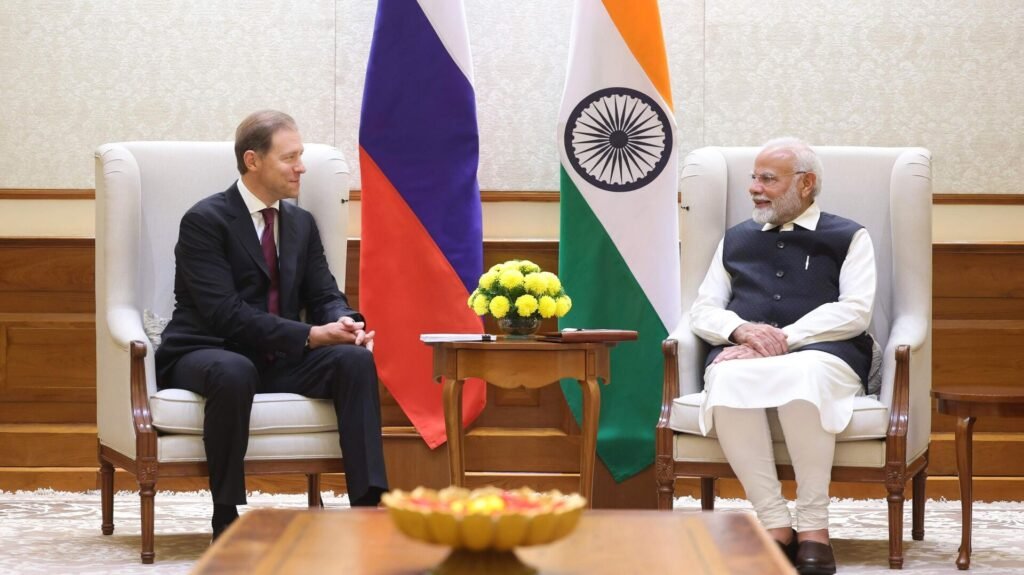 Denis Manturov meeting Narendra Modi India Russia energy talks