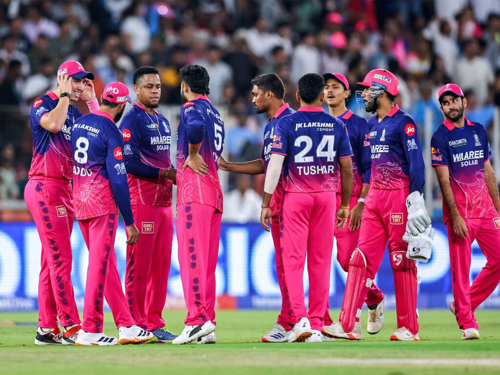 Vaibhav Suryavanshi smashing six during 78 off 26 innings against Royal Challengers Bengaluru in IPL 2026