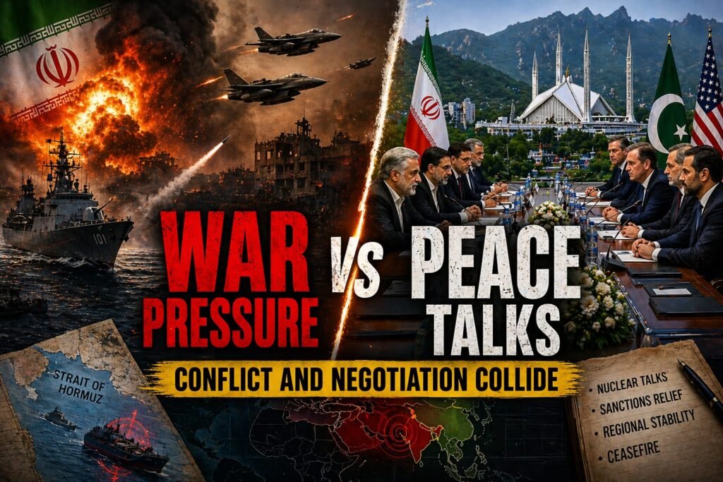 “War Pressure vs Peace Talks”
