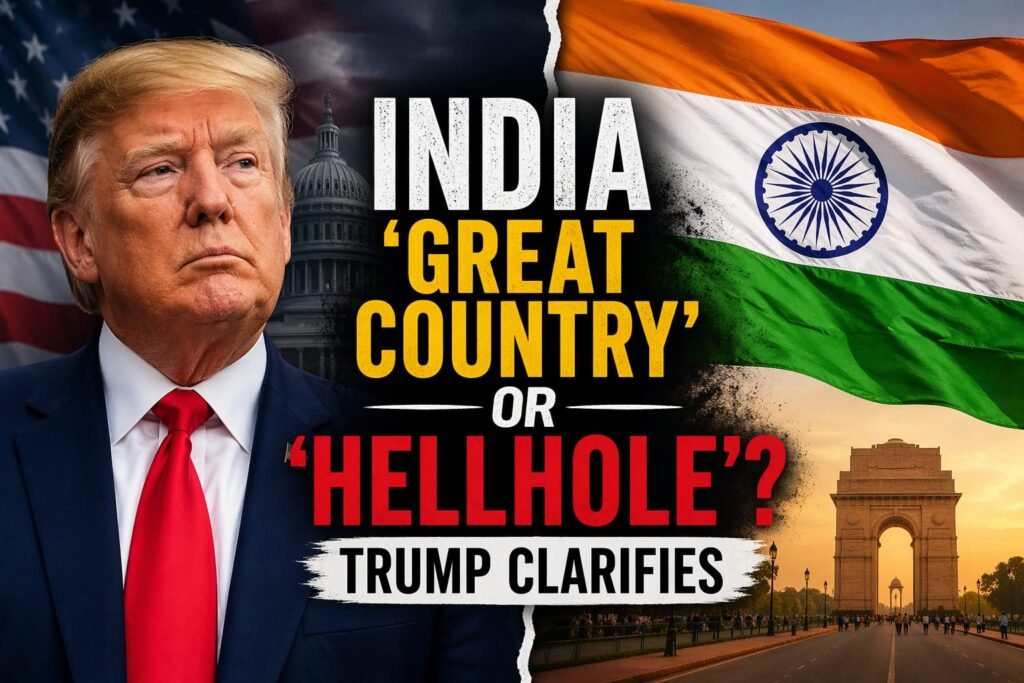 “India ‘Great Country’ or ‘Hellhole’? Trump Clarifies”