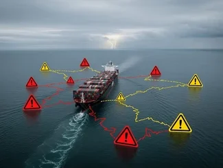 Commercial ships at risk in Strait of Hormuz trade route
