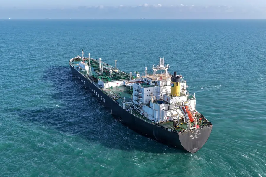 Strait of Hormuz oil tanker under global tension affecting fuel prices