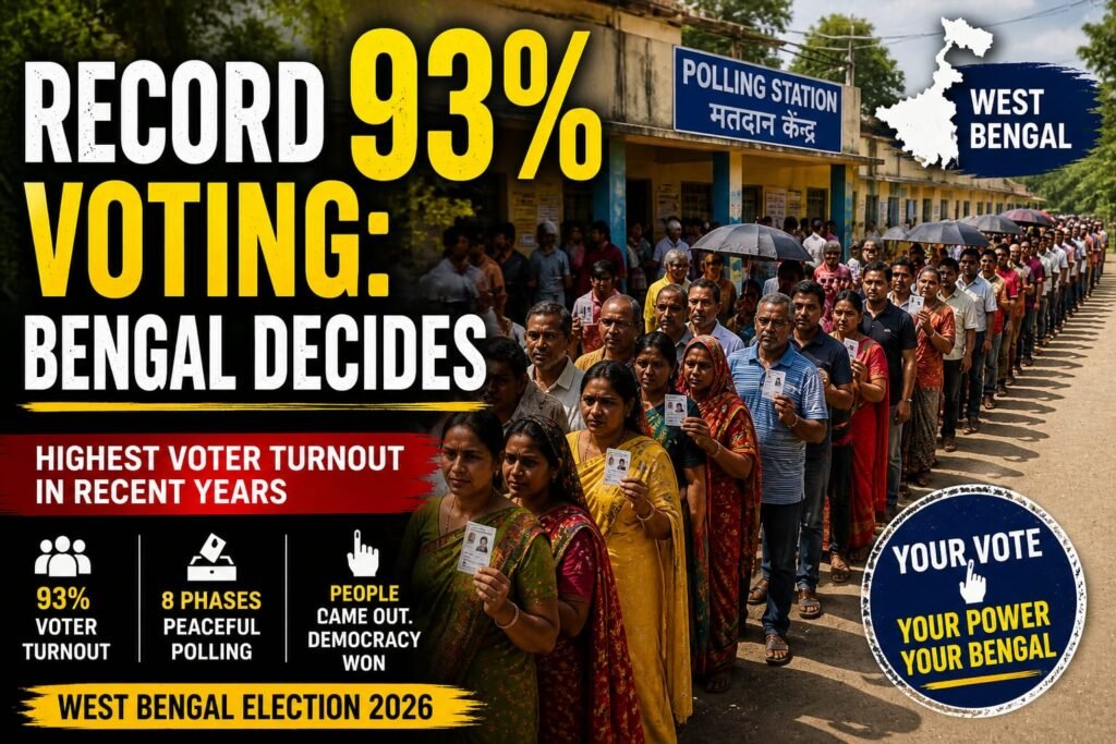 “Record 93% Voting: Bengal Decides”