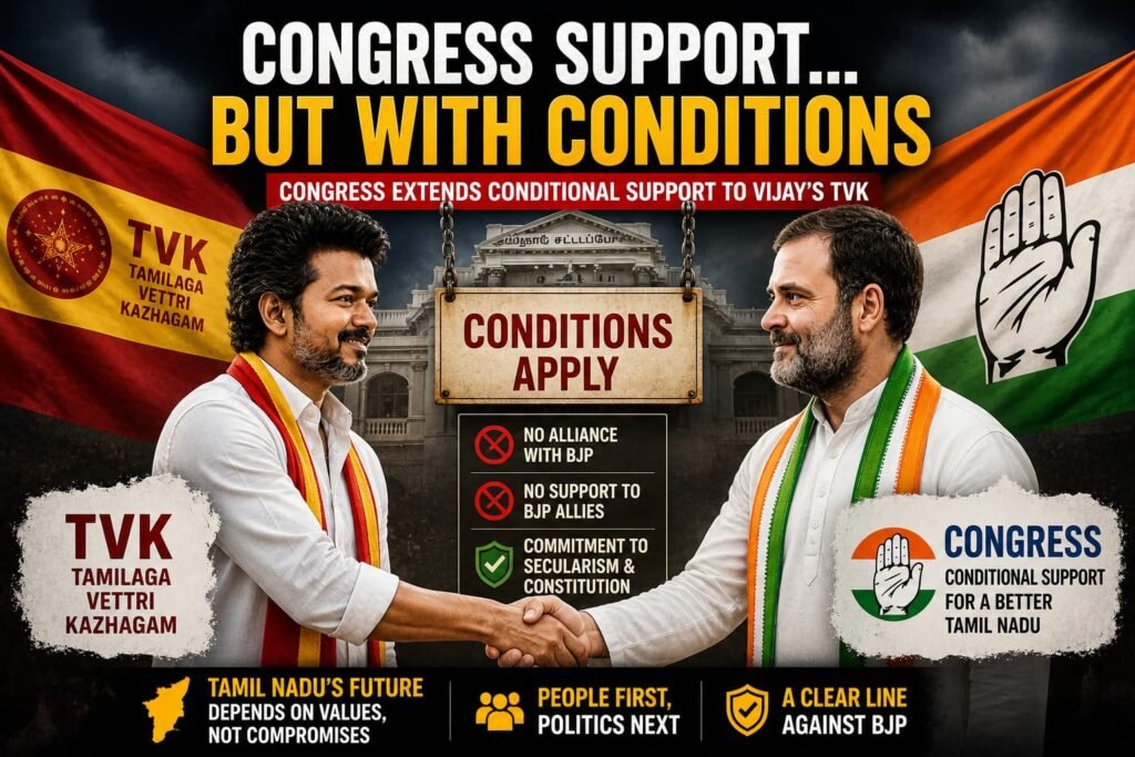 “Congress Support… But With Conditions”
