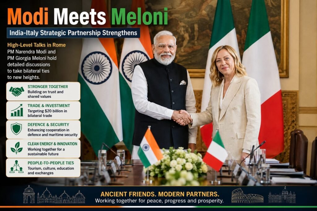 Modi Meets Meloni
India-Italy Strategic Partnership Strengthens