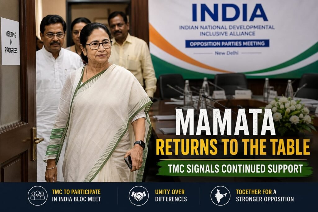Mamata Returns to the Table TMC Signals Continued Support