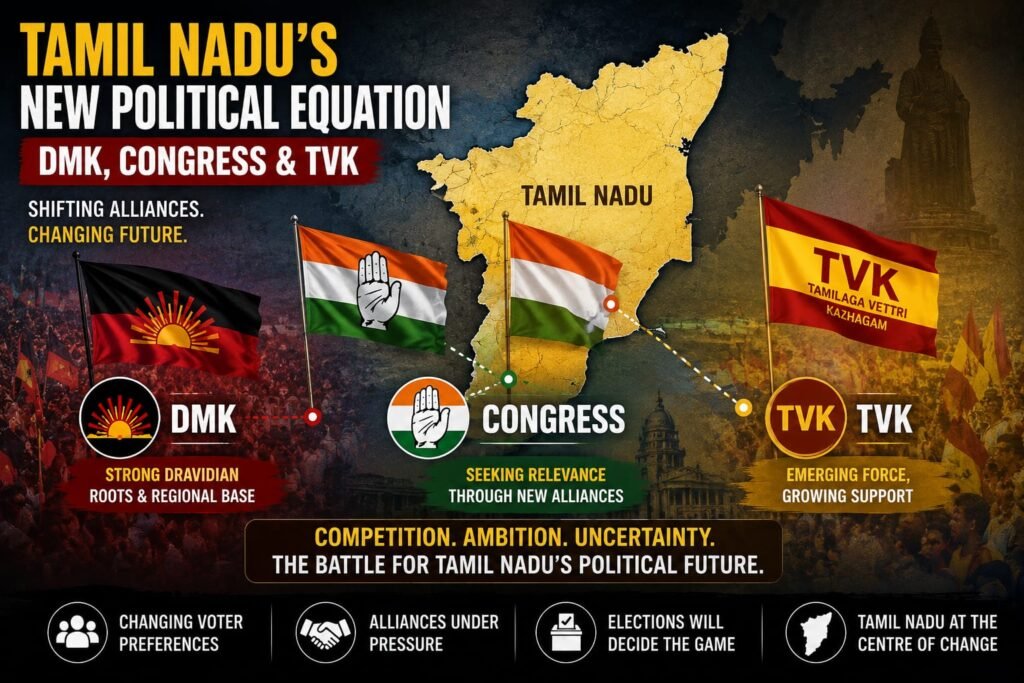 Tamil Nadu's New Political Equation
DMK, Congress & TVK