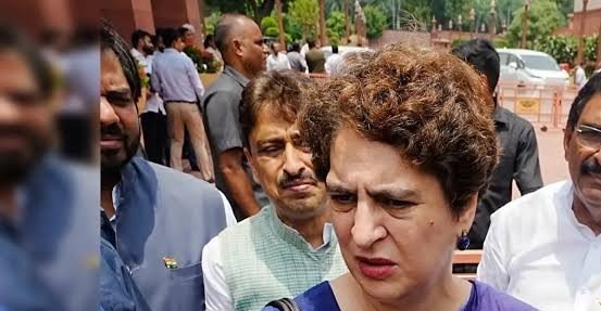 Priyanka Gandhi criticised BJP leaders for celebrating former Education Minister Dharmendra Pradhan just days after his resignation, calling the gesture insensitive amid nationwide student protests.